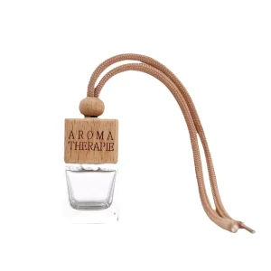 8ml Square Glass Car Aromatherapy Bottle with Screw Cap Refillable Perfume Bottle for Essential Oils
