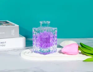 95ml Square Glass Perfume Bottle for Reed Diffuser Set Natural Essential Oil Home Fragrance Scented for Gift Use