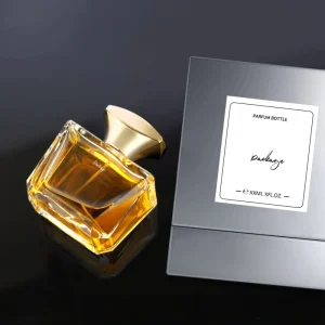 95ml Square Thickened Perfume Glass Spray Bottle with Reed Diffuser Screen Printing Custom Men’s Perfume Empty Bottle