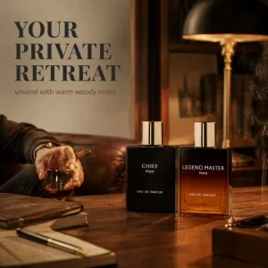 A rich and woody men’s perfume with a fresh citrus top note is suitable for mature men for daily use