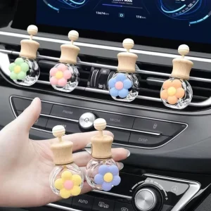 Air Outlet Car Aromatherapy Bottle Cartoon Cute Small Perfume Vent Clip Bottle Car Diffuser Scent Universal Bottle Decoration