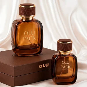 Amber Empty Square 30ml 50ml 100ml Men’s and Unisex Natural Perfume Bottle with Box Packaging Gold Label