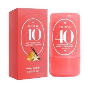 Amber Vanilla Solid Perfume Balm for Body Sweet Indulgent Scent Compact Easy Apply Mood Elevating
