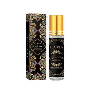 Arabian Perfume Oil Vanilla Citrus Ambergris Fragrance Natural Essential Oil Base Long-lasting 10m Unisex Travel Size Portable