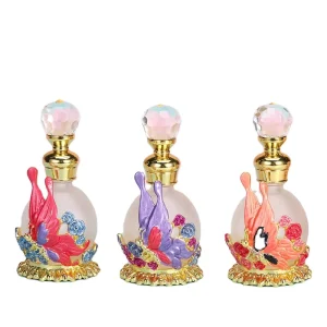 Arabic Perfume Bottle Gold Dubai Red Perfume Glass Bottles for Women and Men’s Perfume 15ml 30ml