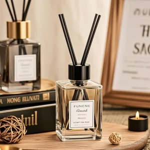 Aromatherapy Perfume Essential Oil Bottle With Cover Fragrance Diffuser Glass Aroma Scent Stick Reed Bottles