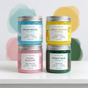 Authentic 180G Oil Pattern Peach Flower Fragrance Stocked Car Home Aromatherapy Solid Air Freshener 50%-80% Active