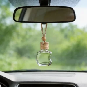 B2B 8ml Car Air Freshener Fragrance Bottle Design Hanging Glass Perfume Diffuser Adjustable Lanyard Custom Logo