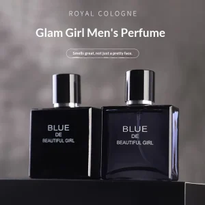 Beautiful Blue Men’s Eau De Cologne Perfume Fresh Long Lasting Light Fragrance Oceanic Scent 50ml Liquid