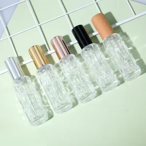 Bitter Melon Style Roll on Glass Perfume Bottle 10ml 15ml Refillable Perfume Spray
