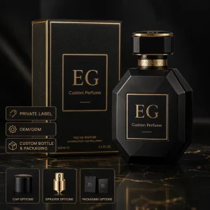 Black Gold Luxury Private Label Perfume Custom Fragrance OEM ODM 50ml Long Lasting Eau De Parfum MIST Eco Friendly Gift Box