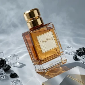 Black Luxury square Glass Perfume Empty Bottles 50ml 30ml 100ml with Box Packaging Sprayer