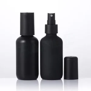 Black Mist Sprayer 60ml 120ml Plastic Fine Mist Spray Bottles for Men’s Perfume Cosmetics Packaging Matte Hair Shampoo