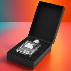 Black Perfume Packaging Box with EVA Insert for 100ml 50ml