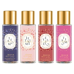 BodyPhilosophy 88ml Classic Floral Fruity Scent Body Mist Perfume Spray Elegant Bottle Design for All Day Refreshment