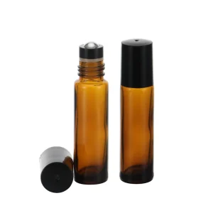 Brown Roller Bottle 10Ml Portable Sample Perfume Roll-On Cosmetic Bottle