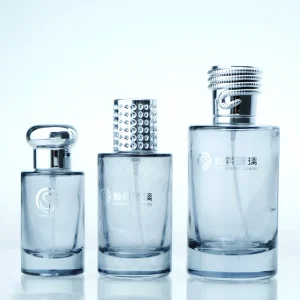 CANSHENG Customized Gradient Black Men’s Perfume 30ml 50ml 100ml Luxury Spray Pump Packaging Thick Bottomed Glass Bottles Custom