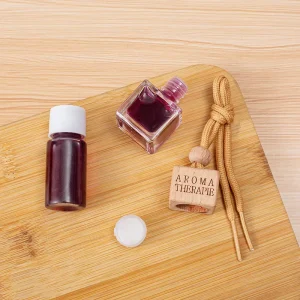 Car Air Freshener Hanging Interior Fragrance Pendant Jasmine Scent Long Lasting Subtle Unisex Decorative Gift Box Glass
