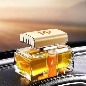 Car Air Purifier Perfume Bottle Aromatherapy Ornament Fragrance Oil Long Lasting Light Scent Osmanthus Flavor Aluminium Alloy