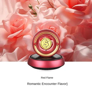 Car Solar Rotating Aromatherapy Ornament Diffuser Metal Perfume Multi-Fragrance Center Console