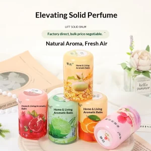 Car mounted solid fragrance balm indoor deodorization freshening long lasting scent for bathroom removes odors aromatic