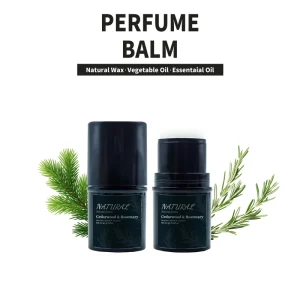 Cedarwood Rosemary Solid Perfume Balm for Men Women Refreshing Body Long-Lasting Fragrance Deodorant Perfume Stick Top Grade 4g