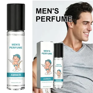 Charming Long Lasting Amber Scent Portable Roll on Men Perfume for Date Office Travel Men Roll on Perfume Oil 10ml Travel Size
