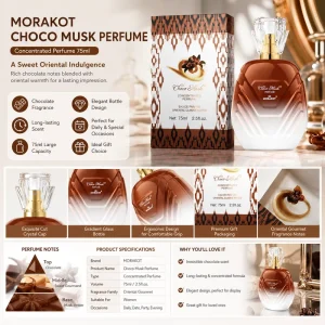 Choco Musk Perfume Oriental Gourmet Concentrated Fragrance 75ml