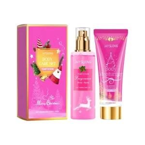 Christmas Gift Set Lavender Rose Orange Seaweed Charming Fragrance Body Mist Spray Perfume Nourishing Body Lotion Body Care Set
