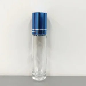 Clear 10ml Roller Bottles for Essential Oils Perfume Packing with Cap and Plastic Roller Ball