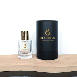Clear Empty 30ml Perfume Glass Bottle Custom Logo Cylinder 50ml 100ml Fragrance Glass Parfum Spray Bottle