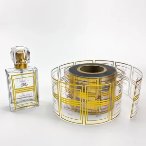 Clear Private Label Custom Cosmetic Packing Label Sticker