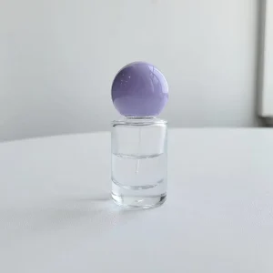 Colored Small Round Bottle 15ml Spray Perfume Dispensing Bottle Portable Sample Replacement Glass Empty Bottle
