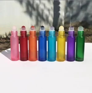 Colorful Natural Jade Roll on Ball Suit with Essential Oil 10ml Empty Roll on Bottle for Body Oil