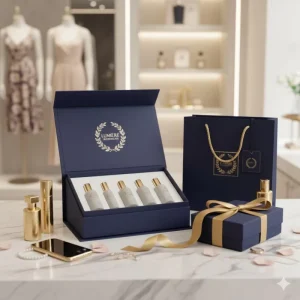 Corporate Gift Luxury Perfume Box Set with Custom Logo for Employees Clients Business Anniversary Event