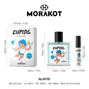 Cross Border TK Cupid Valentines Day Gift Geranium Scent Travel Size Perfume Southeast Asia Mens Long Lasting