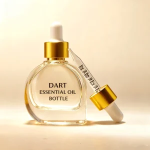 Curved Glass Essential Oil Bottle Dropper Engraving Option Ergonomic Design for Aromatherapy Skincare Perfume Blending