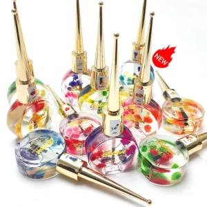 Custom 12 Flavors OEM Blossom Cuticle Oil Repair Organic Flat Nails Natural Oil Scented Cuticle Oil With Real Flowers
