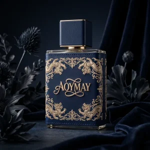 Custom 30ml 50ml 100ml Square Perfume Glass Bottle 100ml Leather Body Perfume Bottle With Leather and Gold Metal Cap