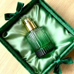 Custom 30ml Small Cylinder Refillable Spray Empty Perfume Glass Bottles with Screw Cap with Box Packing