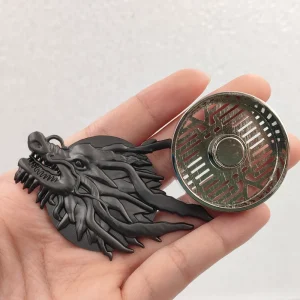 Custom 3D Raised Metal Christmas Car Air Conditioning Outlet Aroma Fragrance Set Plug In Solid Perfume Handmade Metal Casting