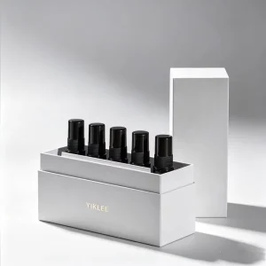 Custom 5 10 15ml 5pc Fragrance Discovery Set Gift Box with Card Holder Slot Gift Packaging Paper Boxes Spray Bottle Sampler Kit