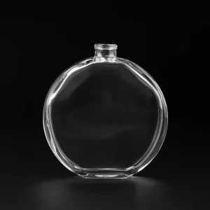 Custom 50ml Clear Aromatherapy Perfume Bottle Flat Perfume Bottle