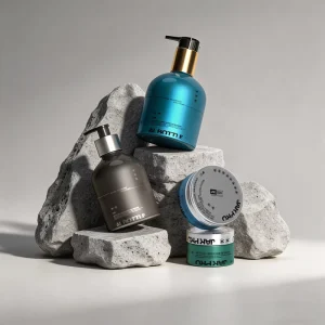 Custom Aluminum Pump Bottle 100ml Empty Refillable Men’s Skincare Lotion Toner Packaging OEM Available