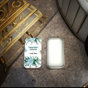 Custom Black Fresh Cologne Solid Perfume Container for Man Solid Cream Eau De Cologne Portable Private Label Balm Perfume