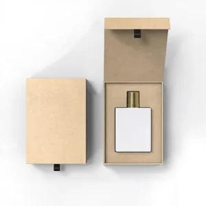 Custom Capacity Luxury Magnetic Perfume Box Black Rigid Cardboard Packaging Box with Logo Printing