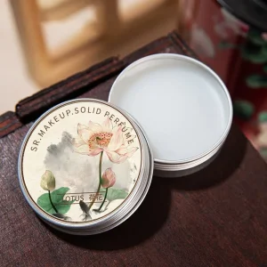 Custom Chinese Style Solid Fresh Perfume Balm Long Lasting Body Fragrance Solid Perfume Easy Portable Zero Alcohol