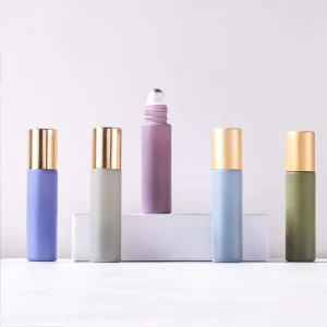 Custom Color 10ml Cosmetic Glass Roll on Bottles for Skin Care Serum Essential Oil & Perfume