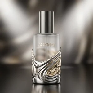 Custom Cosmetic Packaging Cylinder Clear Frosted Perfume Oil Glass Bottle with Pump 100ml Glass Perfume Bottle Factory