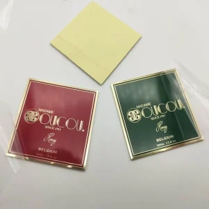 Custom Cosmetics Package Fragrance Label Private Brand Foil Sticker Metal Nameplate 3D Embossed Logo for Perfume Bottle